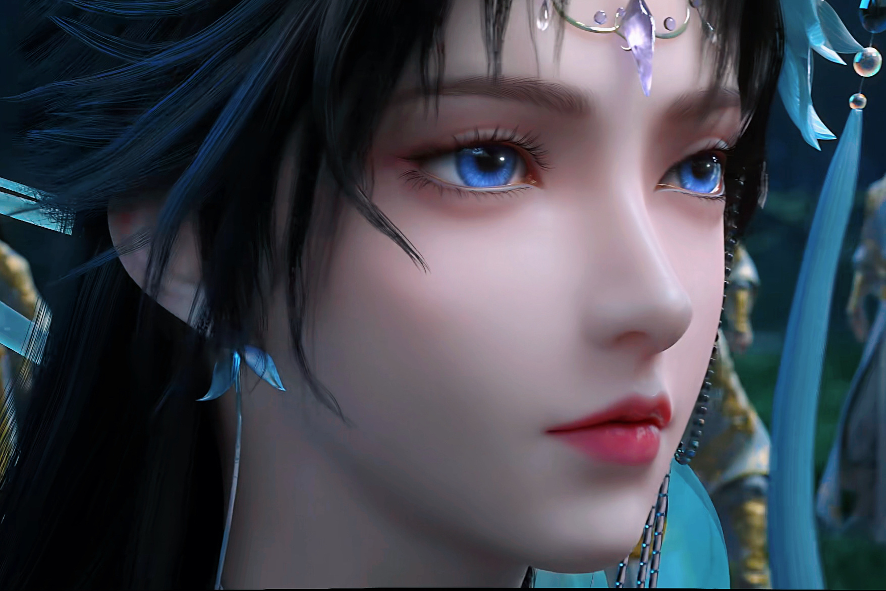 邀月公主 Ⅱ 截修美图感觉性格上，和魔女有点像！完美世界动画国产动漫 ​​​