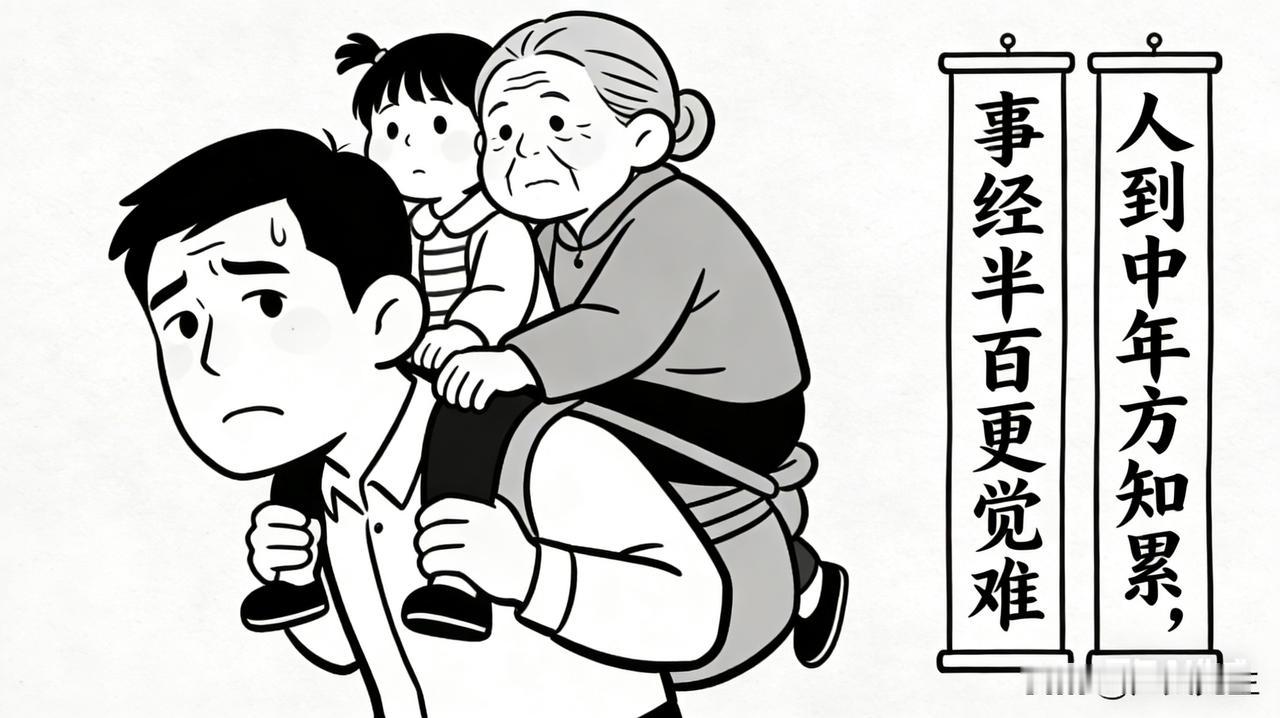 一副对联，只改一个字，心境天差地别，你怎样改？
 
上联：人到中年方知累
下联：