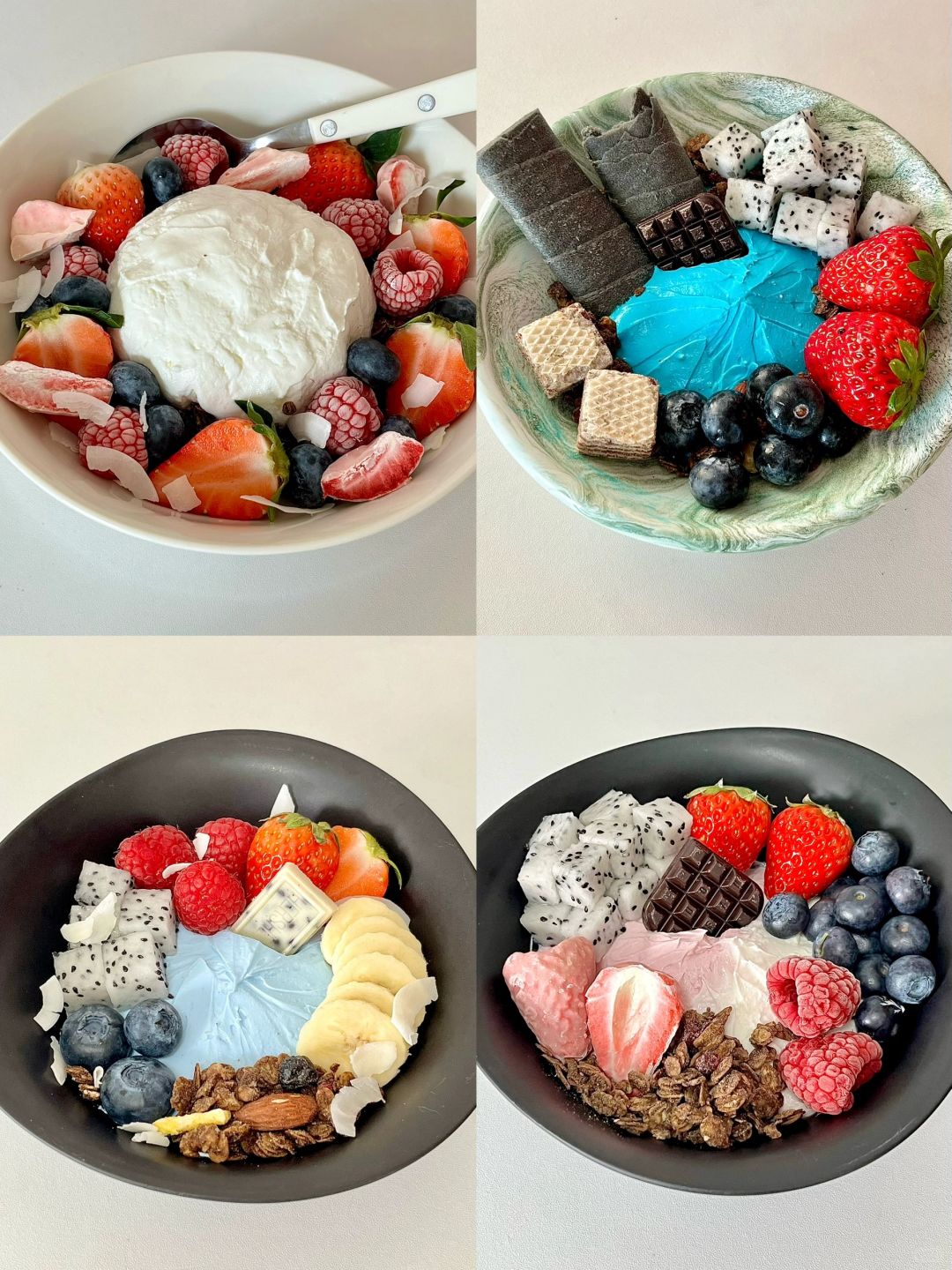 💙💕🤍近期吃的酸奶碗🥣