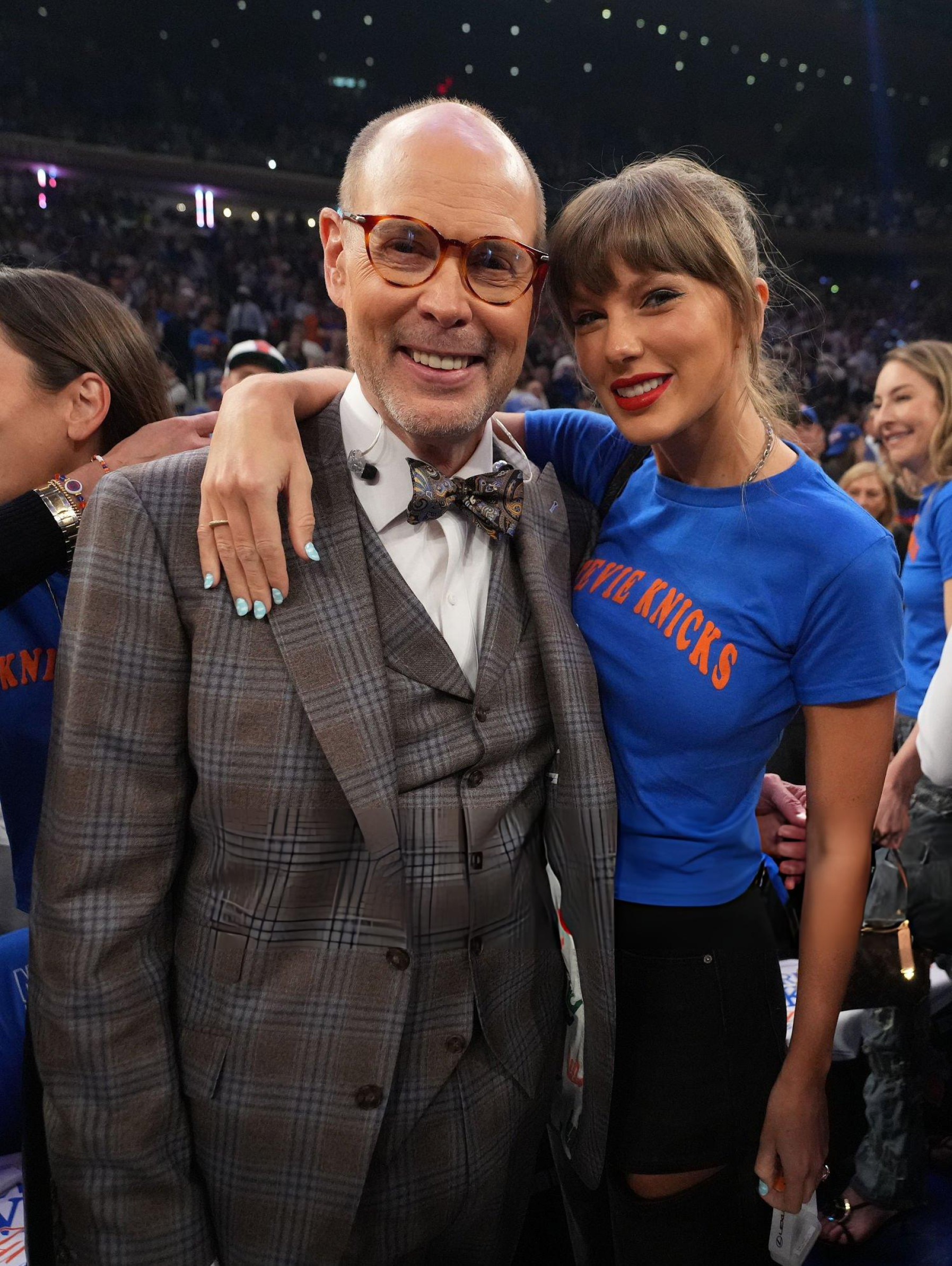 马刺vs尼克斯 霉霉Taylor Swift观看NBA总决赛 
