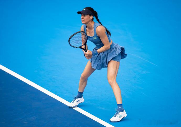 WTA1000辛辛那提站第三轮 卡林斯卡娅又一次比赛落后时退赛科斯蒂亚以6-7(