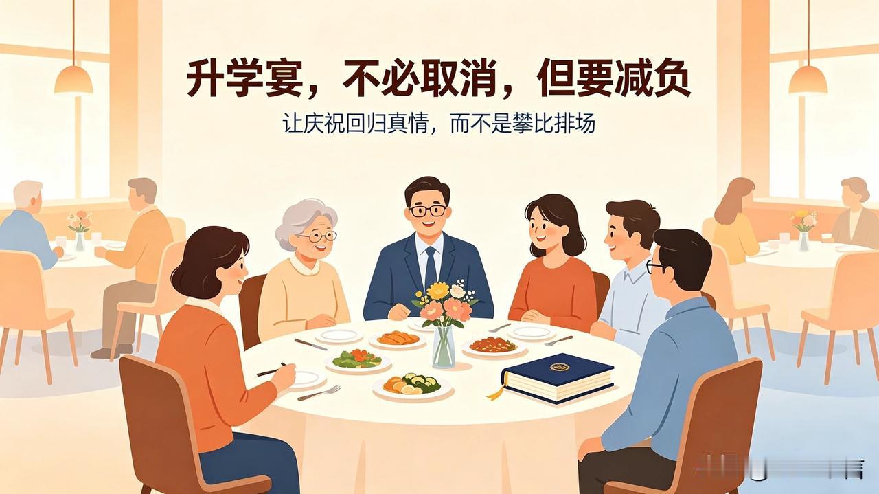 升学宴是否应该取消
寒窗苦读迎来金榜题名，办一场升学宴表达喜悦，本是流传已久的民