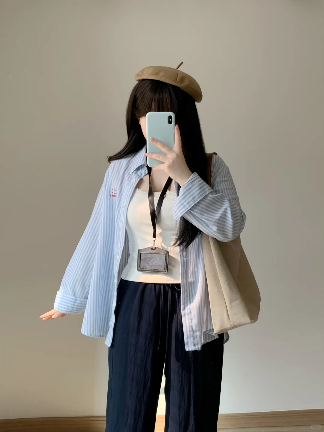 160 120｜韩系休闲慵懒同色系穿搭☁️百搭通勤