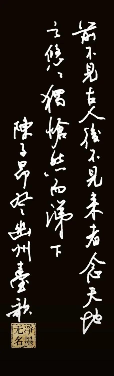 能称的上书法吗？
📜 书法作品赏析
诗文原文
陈子昂《登幽州台歌》
前不见古人