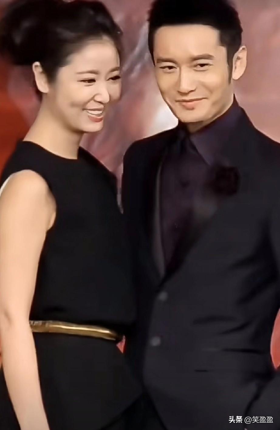 林心如和黄晓明两人同框，
两人合作过多部影视作品，
更是非常好的朋友。