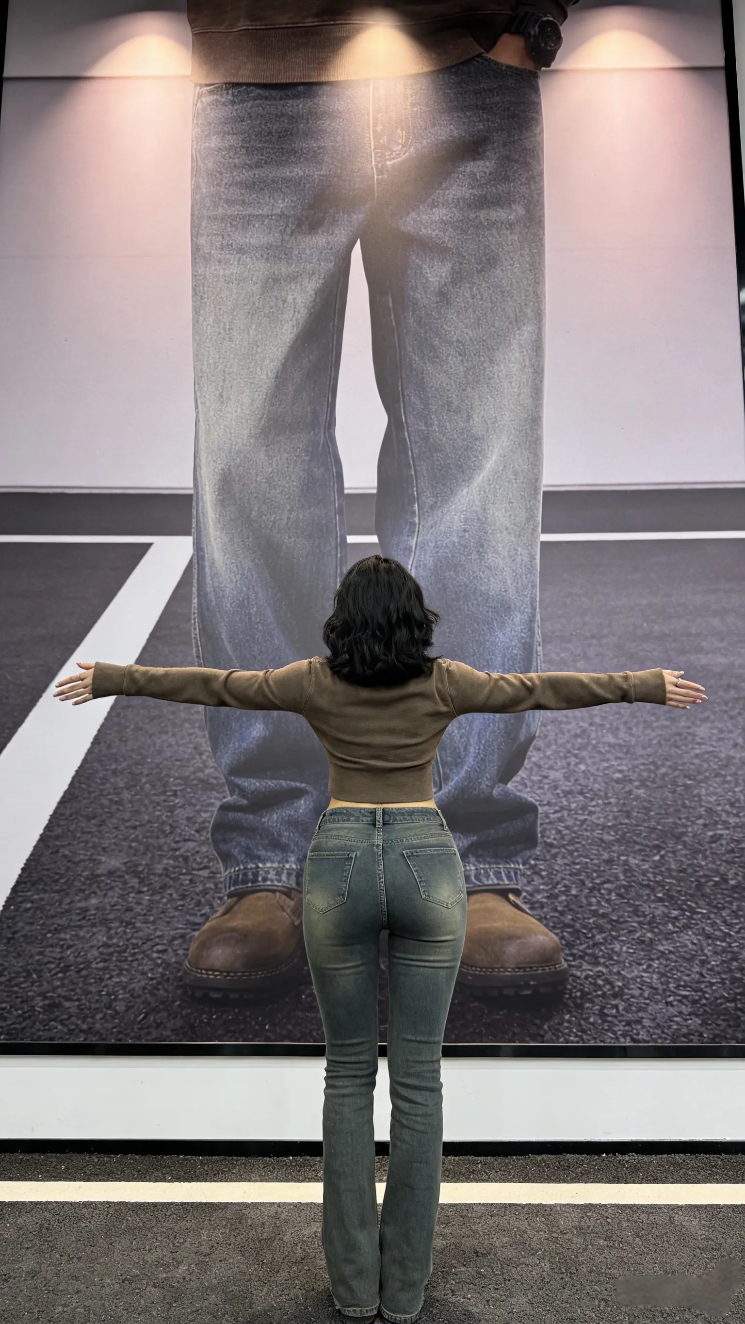 高密重磅复古水洗高端直筒牛仔裤男士春季新款潮流宽松大码长裤子