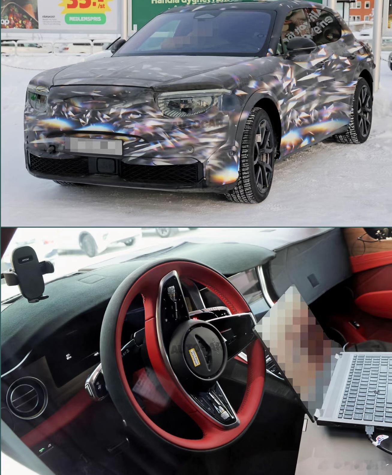 宾利纯电SUV，内饰用的也是和保时捷一样的曲屏 北京