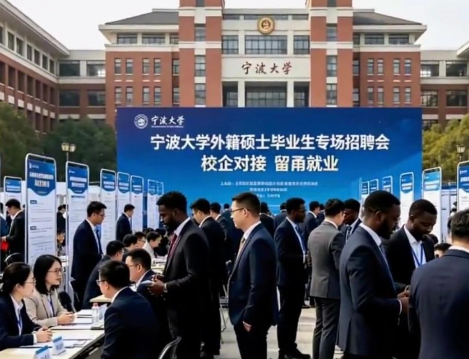 宁波大学这场专门为留学生就业精心筹备的招聘会，真是费心了！
 
高薪专场、全程专