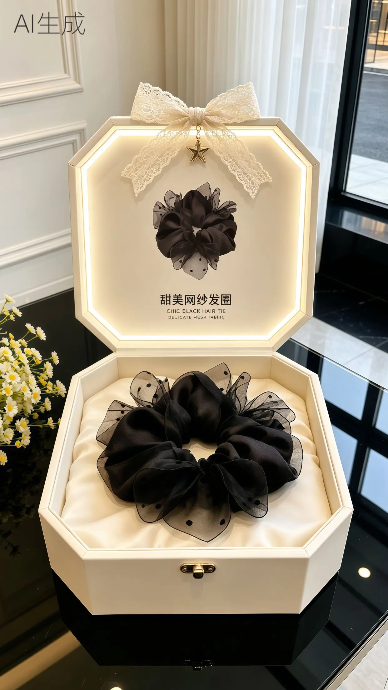 发圈头绳 网纱发圈 甜美网纱发圈