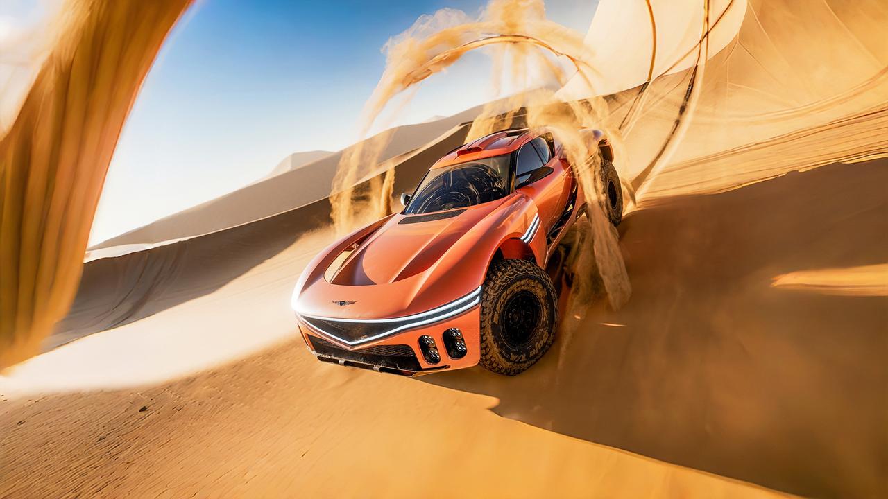 近日，捷尼赛思发布专为严苛地形设计的越野概念车X Skorpio Concept