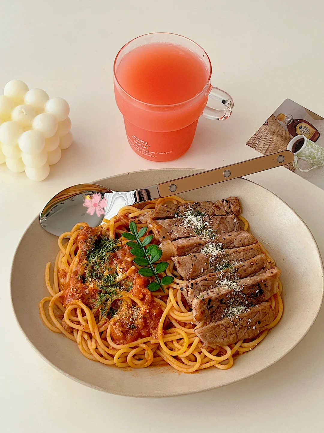 适合零厨艺｜简单快手的牛排番茄肉酱意面🍝