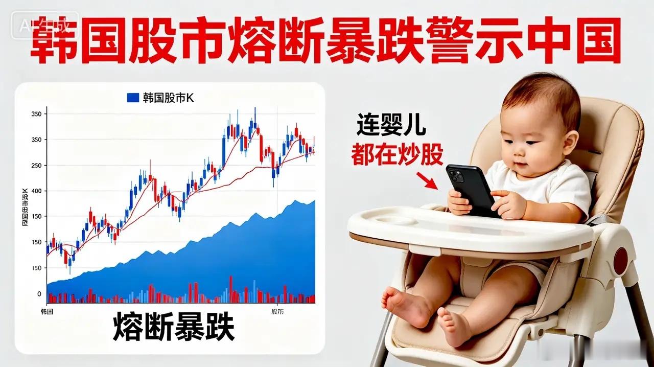 全球股市暴跌原因韩国股市熔断暴跌！连婴儿都在炒股，给中国提了个大醒2026年6月