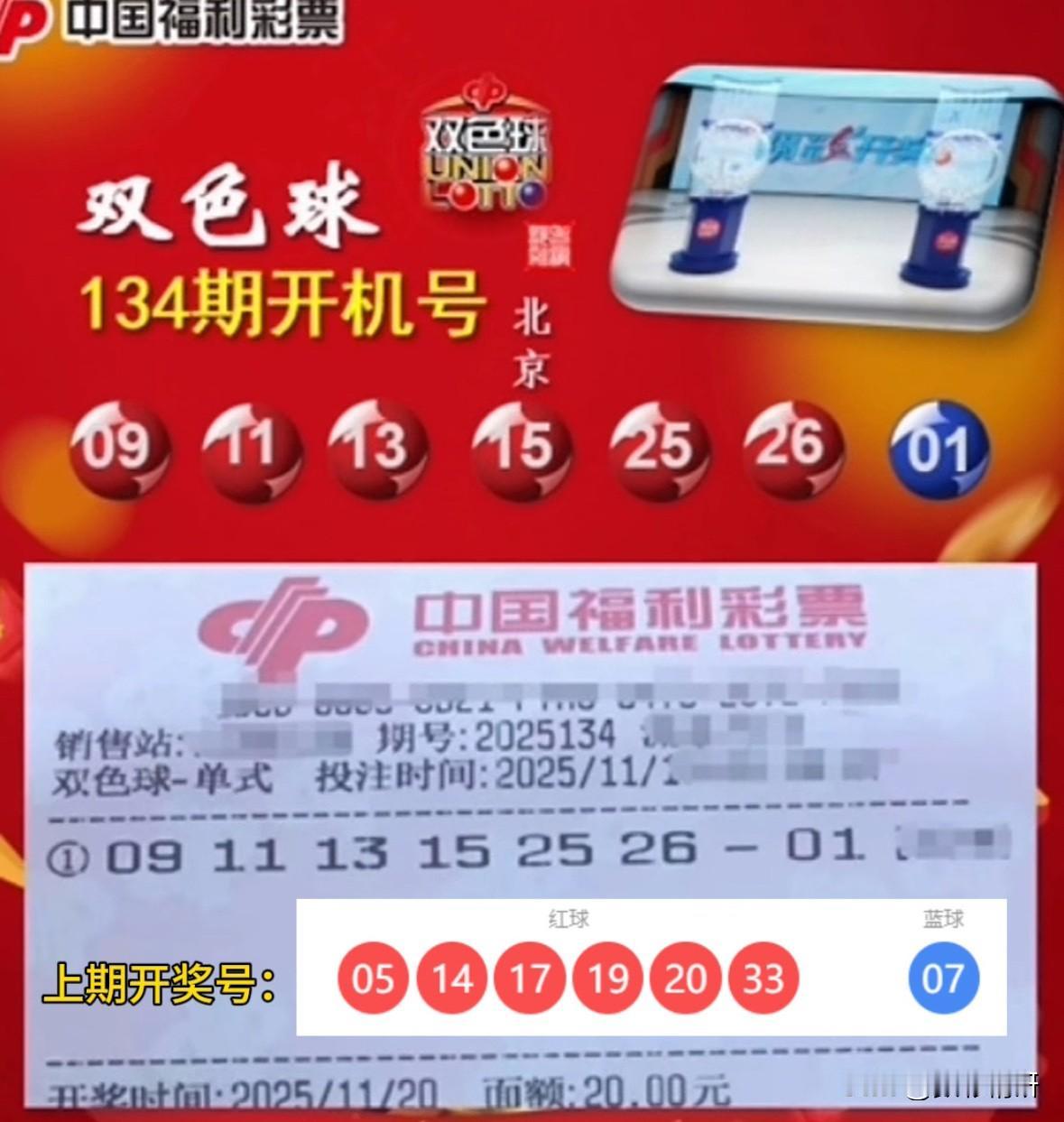 双色球25134期开机号新鲜出炉！回首上期开奖，又是一程颗粒无收的旅途，六枚红球