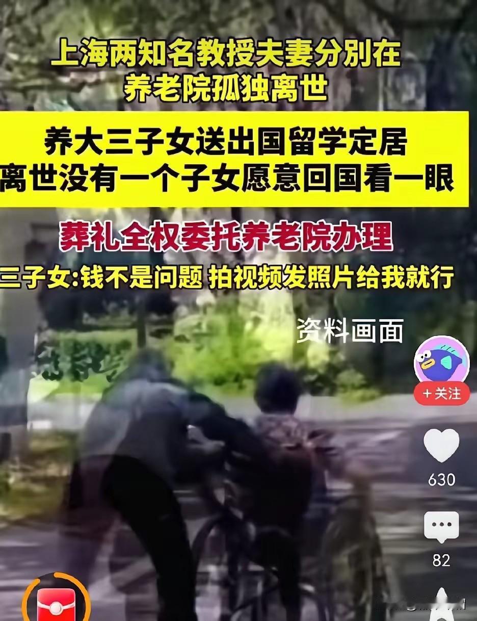 两位老人分别在养老院去世，三个子女没有一个人参加父母的葬礼。说起来他们都非常有出