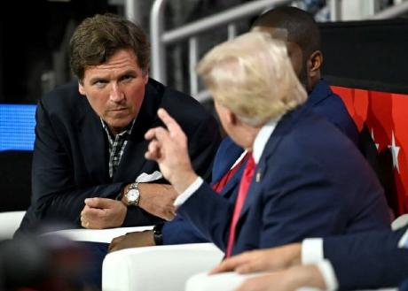 特朗普谈塔克·卡尔森：

塔克已经迷失方向了。

我很久以前就知道了，他不是MA