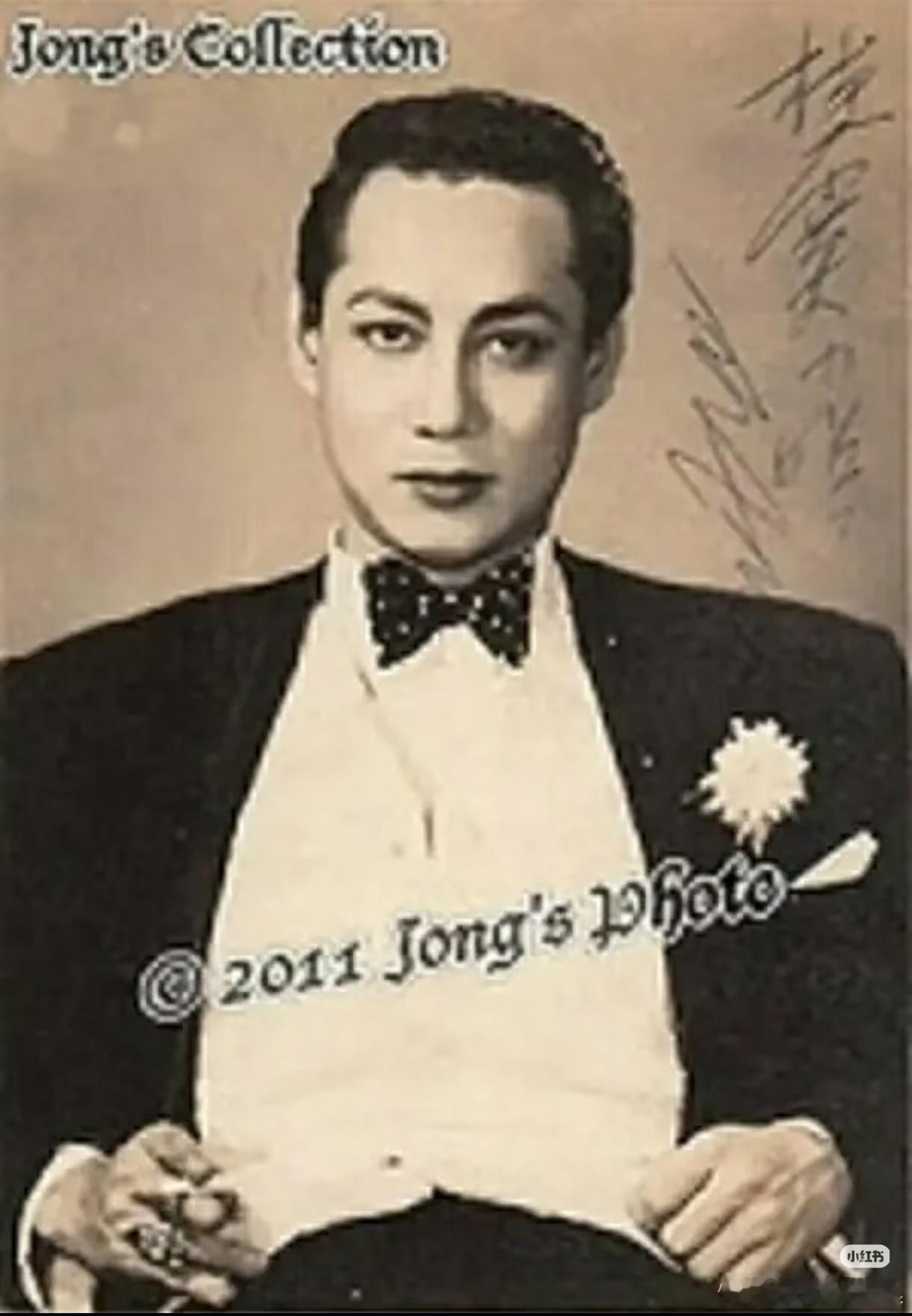 图1-2日赌王何鸿燊年轻的照片，图3-4是民国演员白云(杨维汉)，两个人都是混血