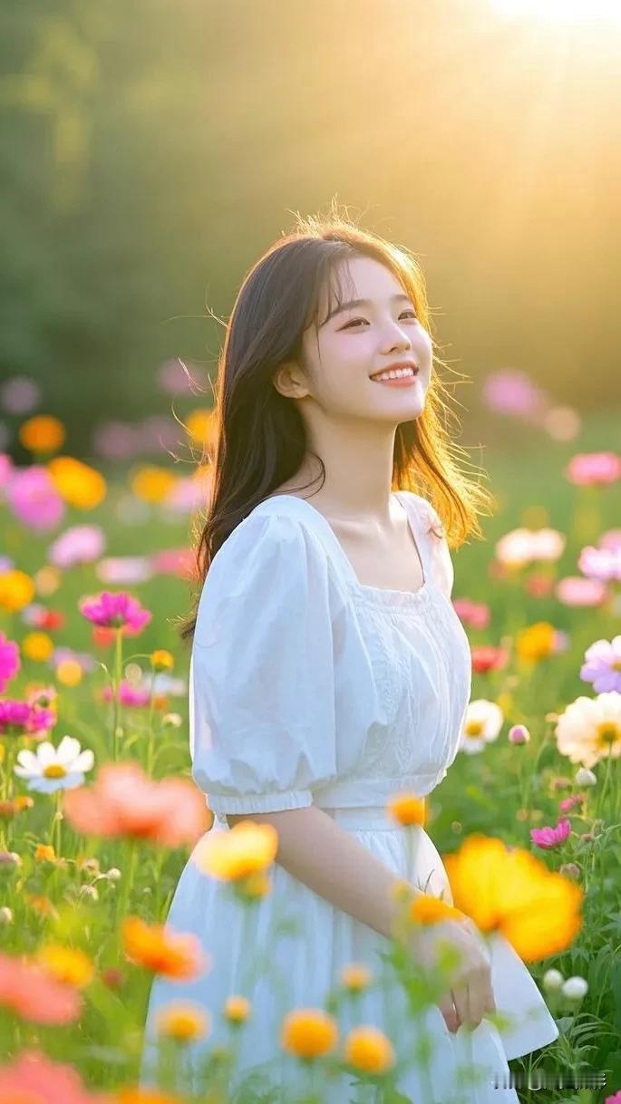 纤姿绰约花间立
媚影娇妍醉眼眸