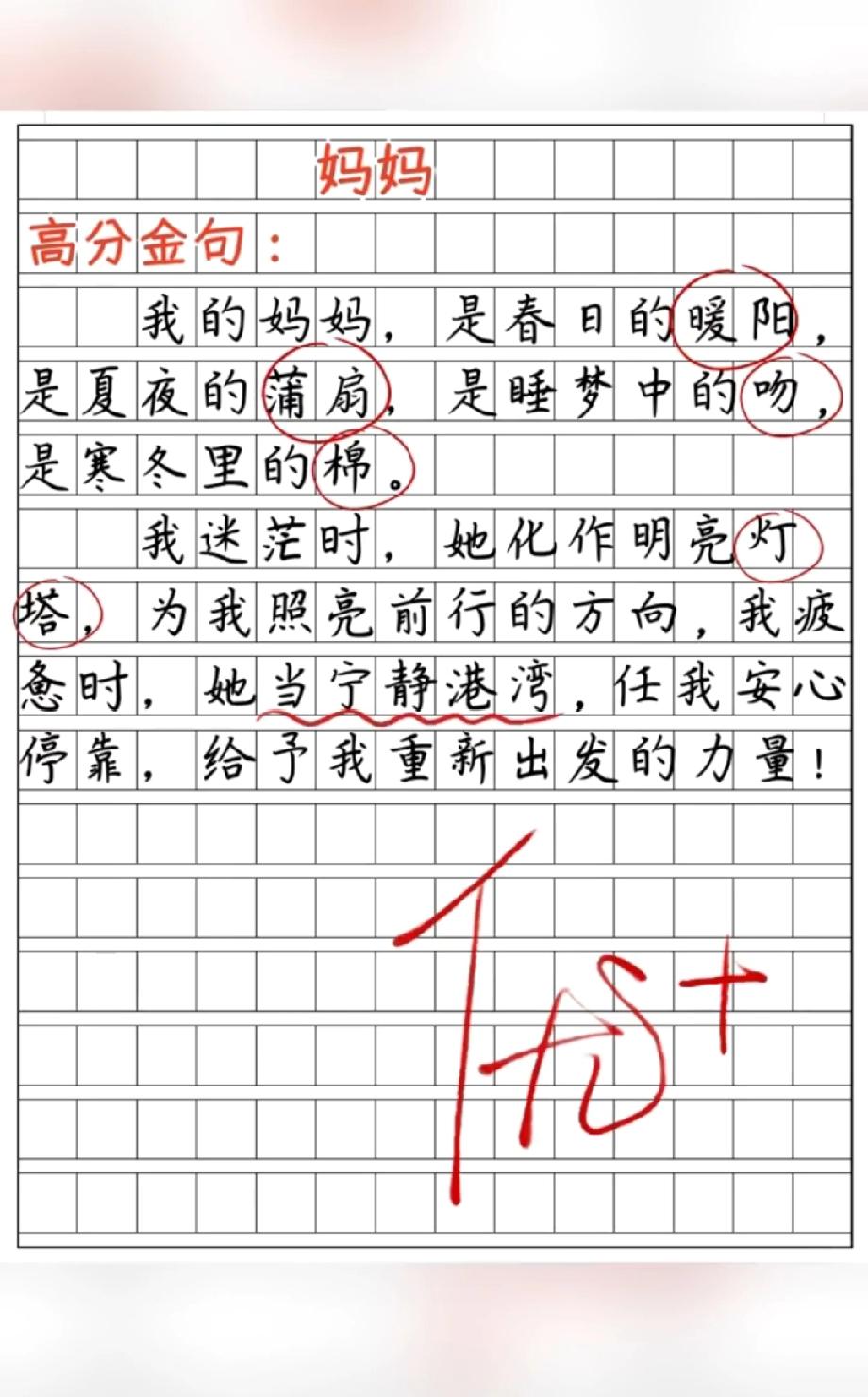 满分作文写妈妈太戳心！“迷茫时是灯塔，疲惫时是港湾”，评论区全是泪目