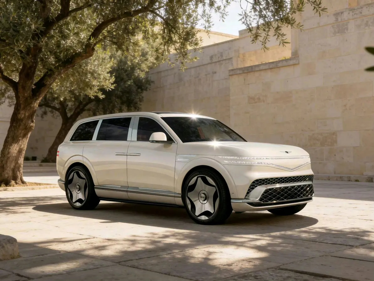 #差评说车# 韩国人造的9系 SUV，好像也还行？捷尼赛思GV90，对开门、无B