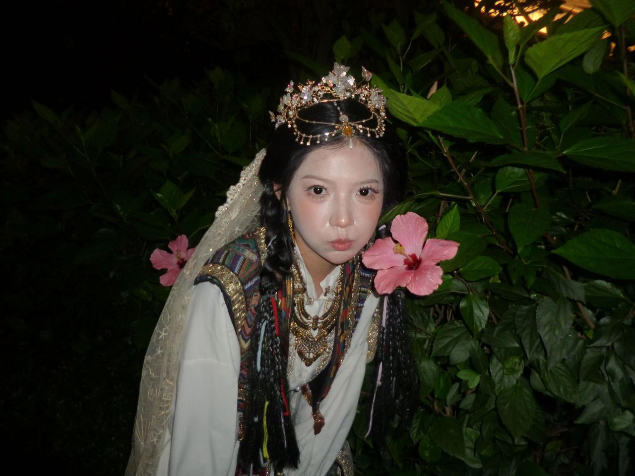 古风出片 古国公主妆造 氛围感汉服妆造 甜妹古风 汉服花束妆造