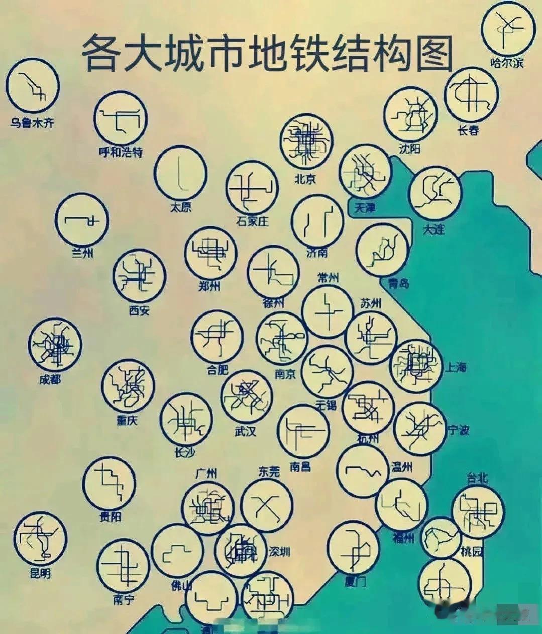 “国内大部分省，仅省会城市才拥有地铁！”[思考]省内有地铁≥两个城市的省份：江苏