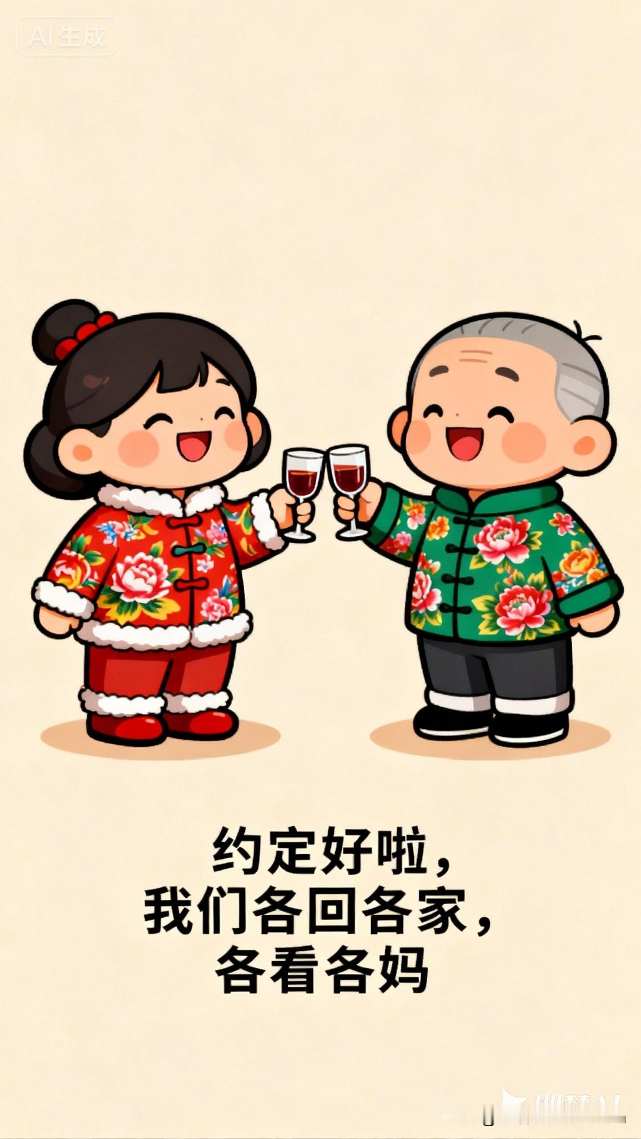 过年夫妻别再为回谁家吵架了！
人大博士给出神仙方案：各回各家，各找各妈！
 
朋