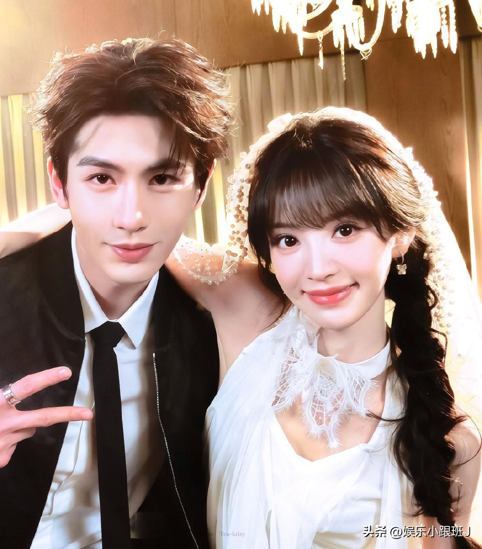 这画面太美，我都不敢眨眼了。张凌赫田曦薇头纱照男帅女美！这也太般配了！ ​​​张