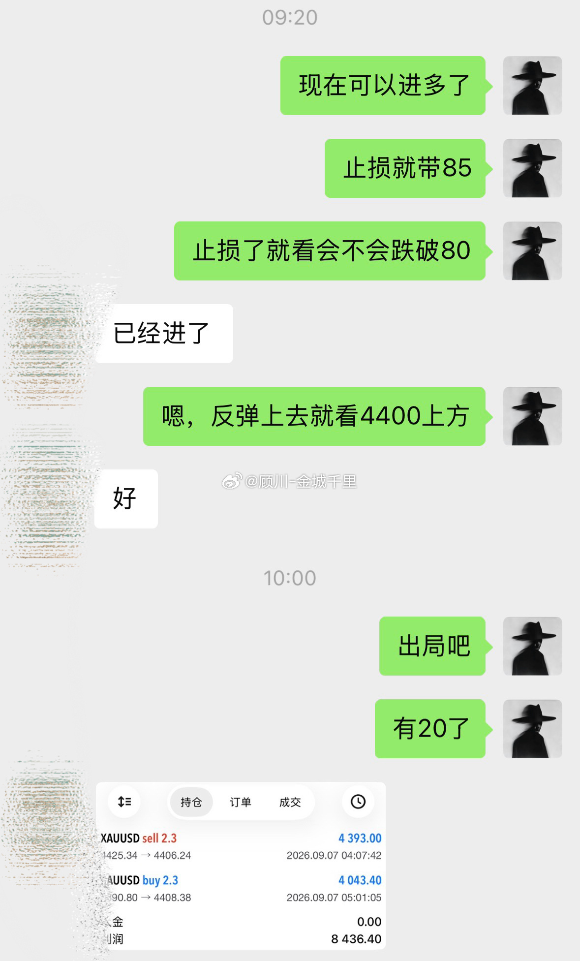 在趋势中保持清醒，在情绪前守住理性。4490多，4408离场，18典空间！现货黄