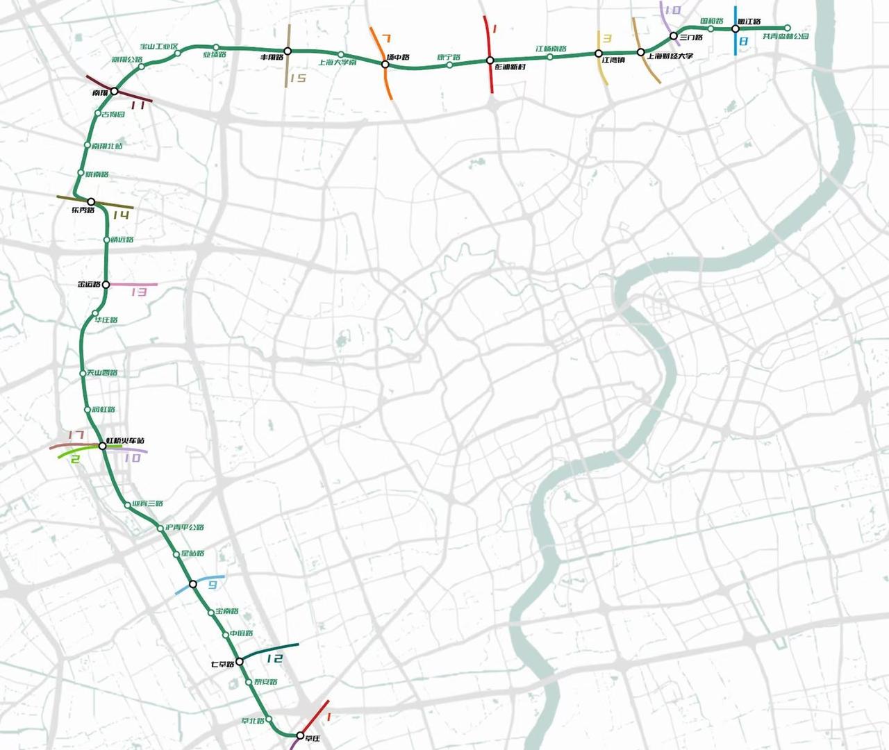 【考古向】你们是否还记得这么条地铁
横跨闵行嘉定宝山虹口杨浦区，设站36座
没错