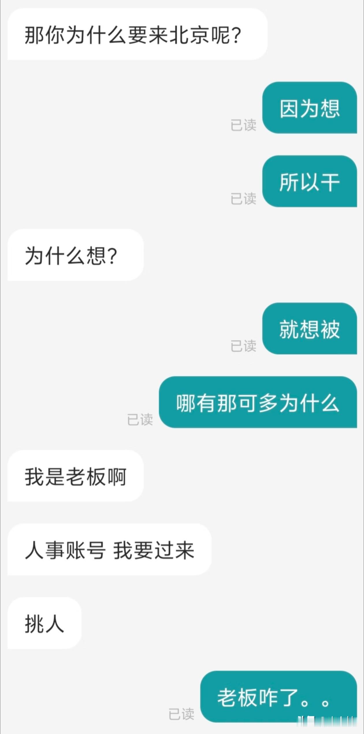 老板脾气也是挺好的，情绪稳定，哈哈哈哈哈哈哈哈