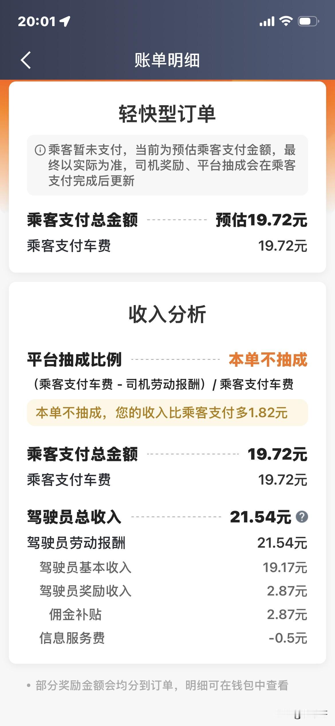 跑网约车就像你嫁了个不上进的老公先上两张图，全是晚高峰买了平台免佣卡的订单。实时