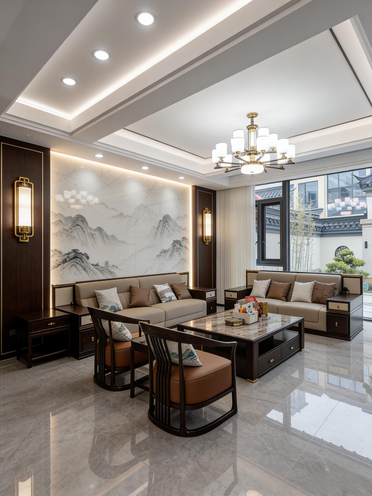 新中式家具 新中式沙发 全屋定制家具 国风古韵