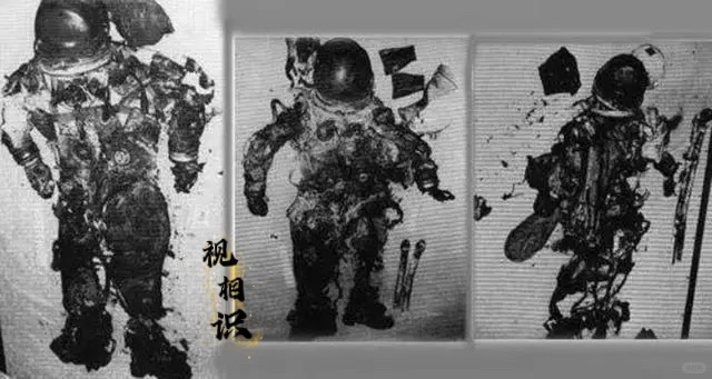 1967年，美国阿波罗1号飞船失事后，三名宇航员的残骸，当时在一次测试中，因为舱...