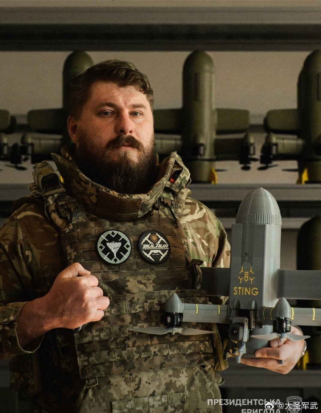 乌军独立总统旅机械化3营“权杖”无人机打击连的中士排长罗曼·哈尔琴科（呼号“浩克