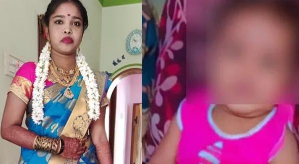 印度邦加罗尔（Bengaluru）一名妇女抱着9个月大女儿时，不小心踩到掉落在街