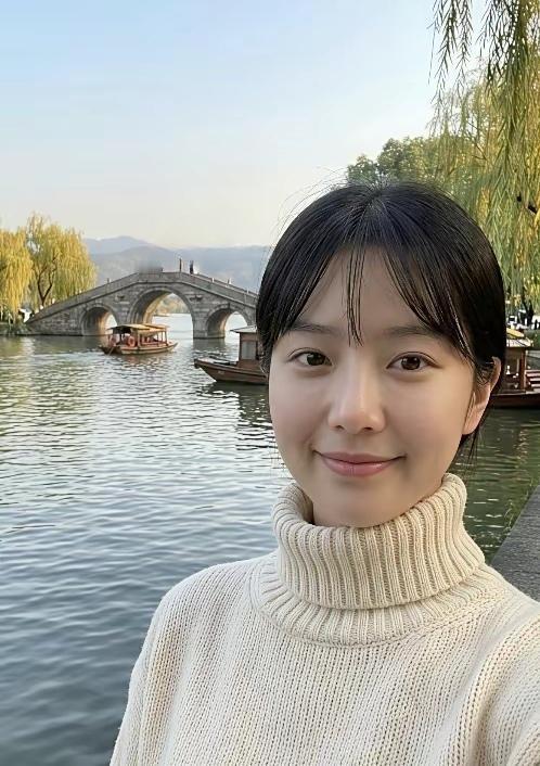 打卡古桥下的浪漫时光，微笑面对每一天！🌸💕