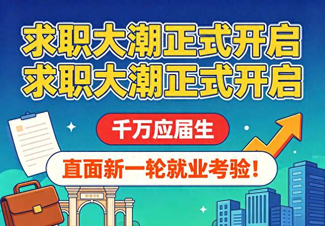求职大潮正式开启，千万应届生，直面新一轮就业考验！