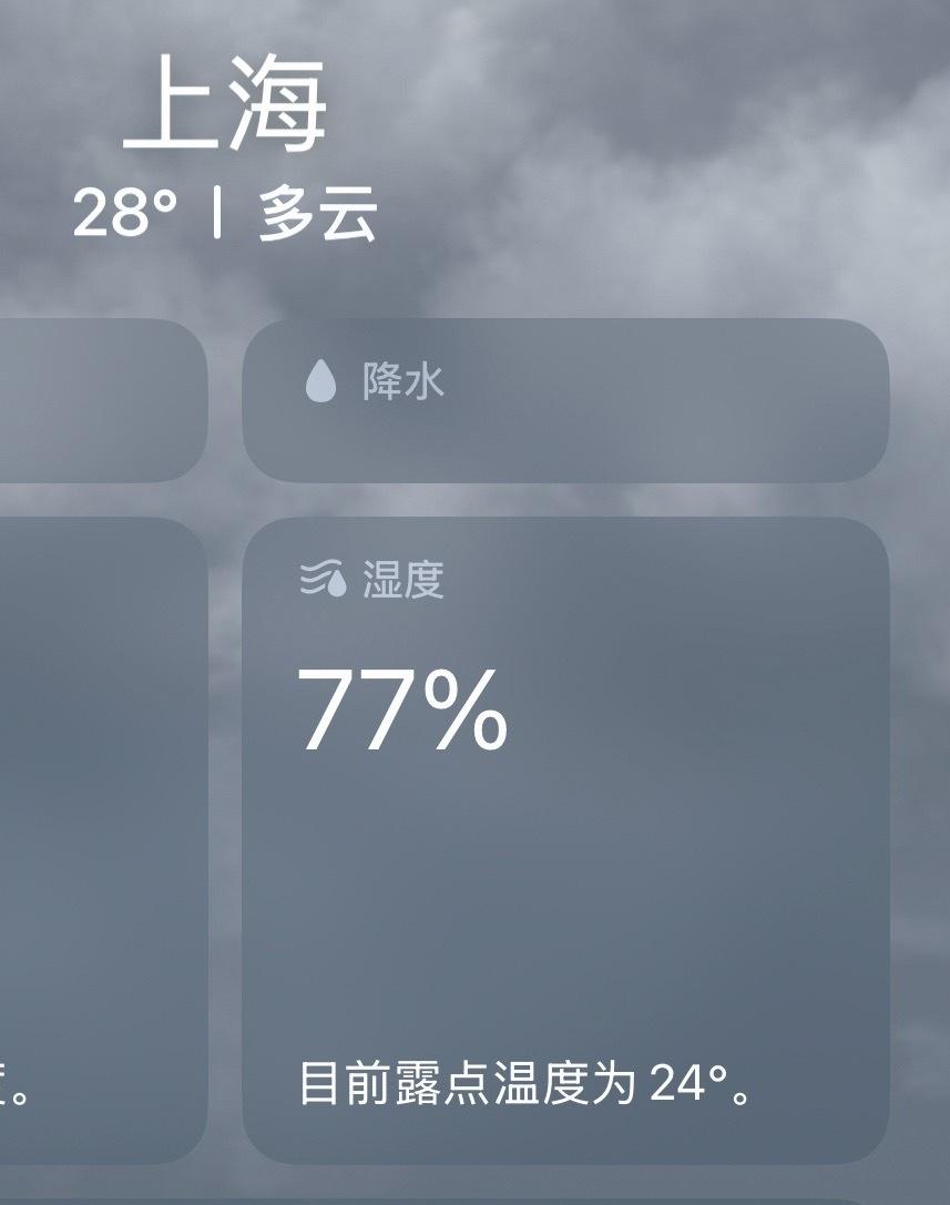 上海这个天气太可怕了，我在家什么都不干就变得黏黏糊糊 ​​​
