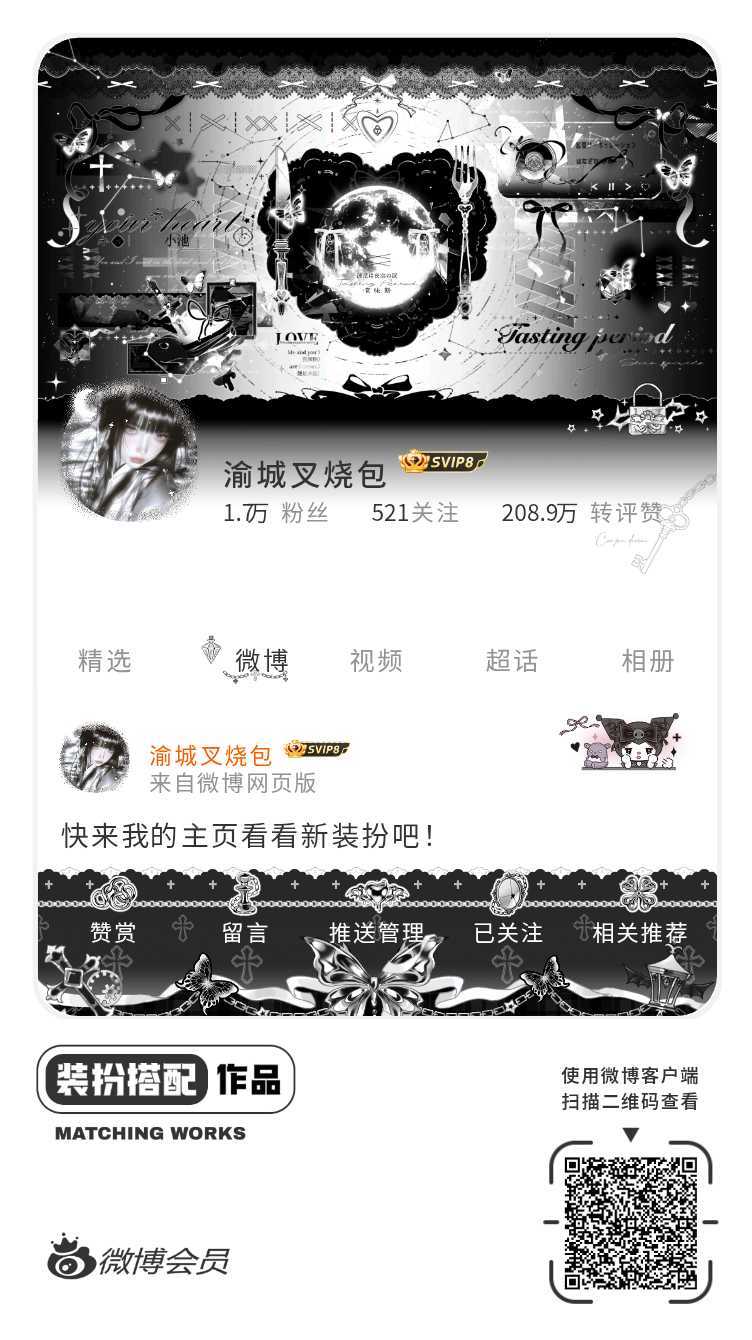 我刚刚完成了一套全新微博装扮搭配！超有个性！快来围观，一起分享装扮灵感吧~网页链