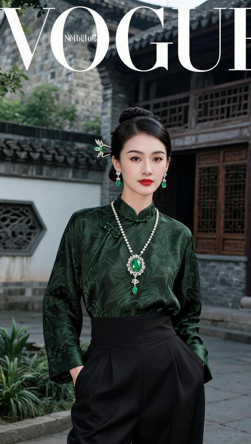 AI中式奢雅写真 抖音ai创作 优雅气质 新中式国风 新中式穿搭