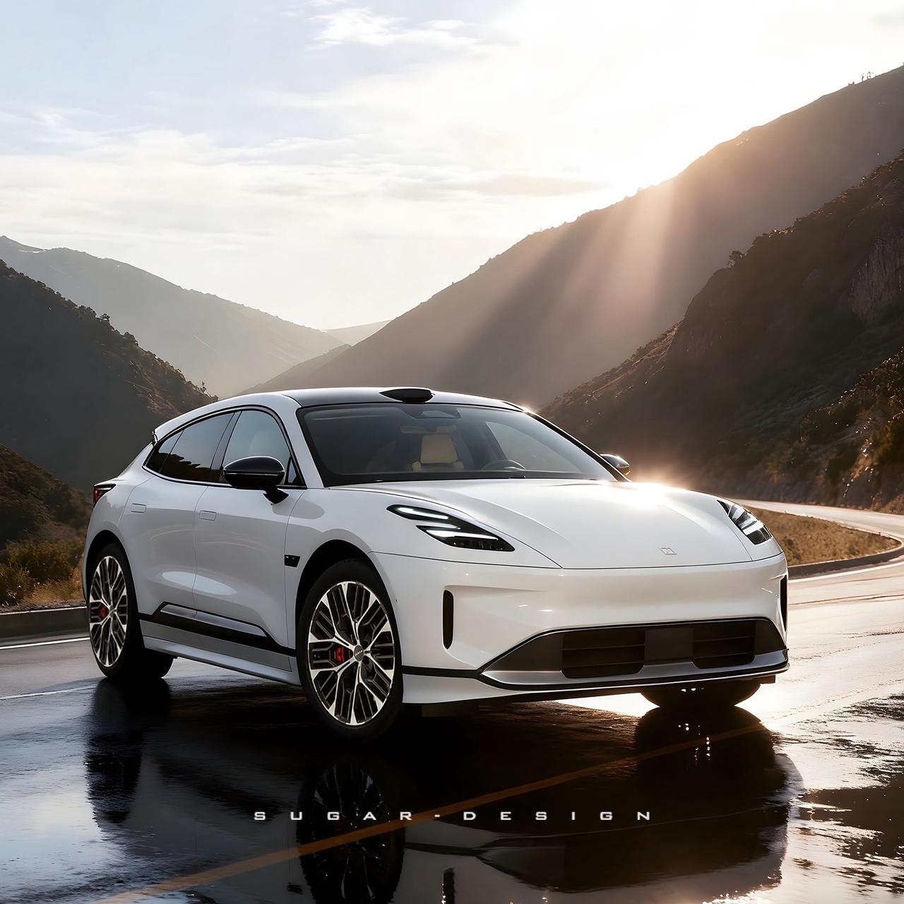 感受一下001的废案！过程稿新车预览！有网友想看极氪001那个废案的设计效果图，