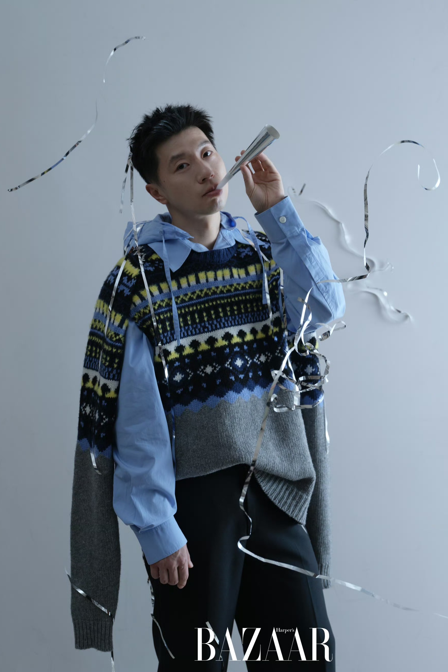 帅晕了这张 马龙的硬照水平已经next level马龙芭莎二月刊封面