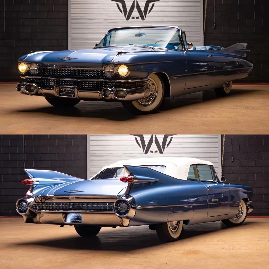 1959款凯迪拉克 Series 62 敞篷车，带着那个年代美式豪华车最鲜明的气