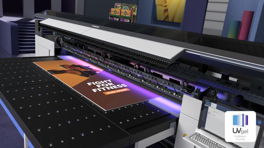 佳能推出搭載獨特UVgel凝膠技術的3.4米幅面彩浪XL系列