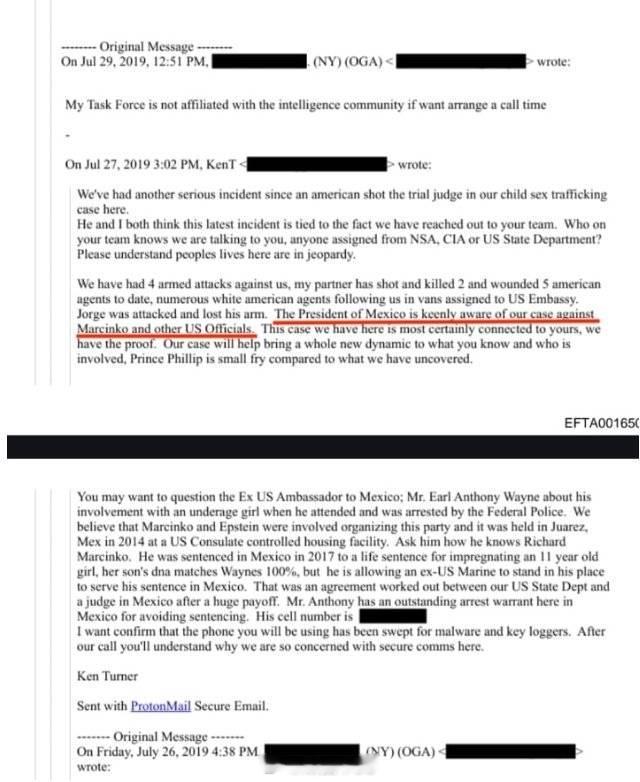 爱泼斯坦的同伙、前美国驻墨西哥大使厄尔·安东尼·韦恩使一名 11 岁女孩怀孕。 