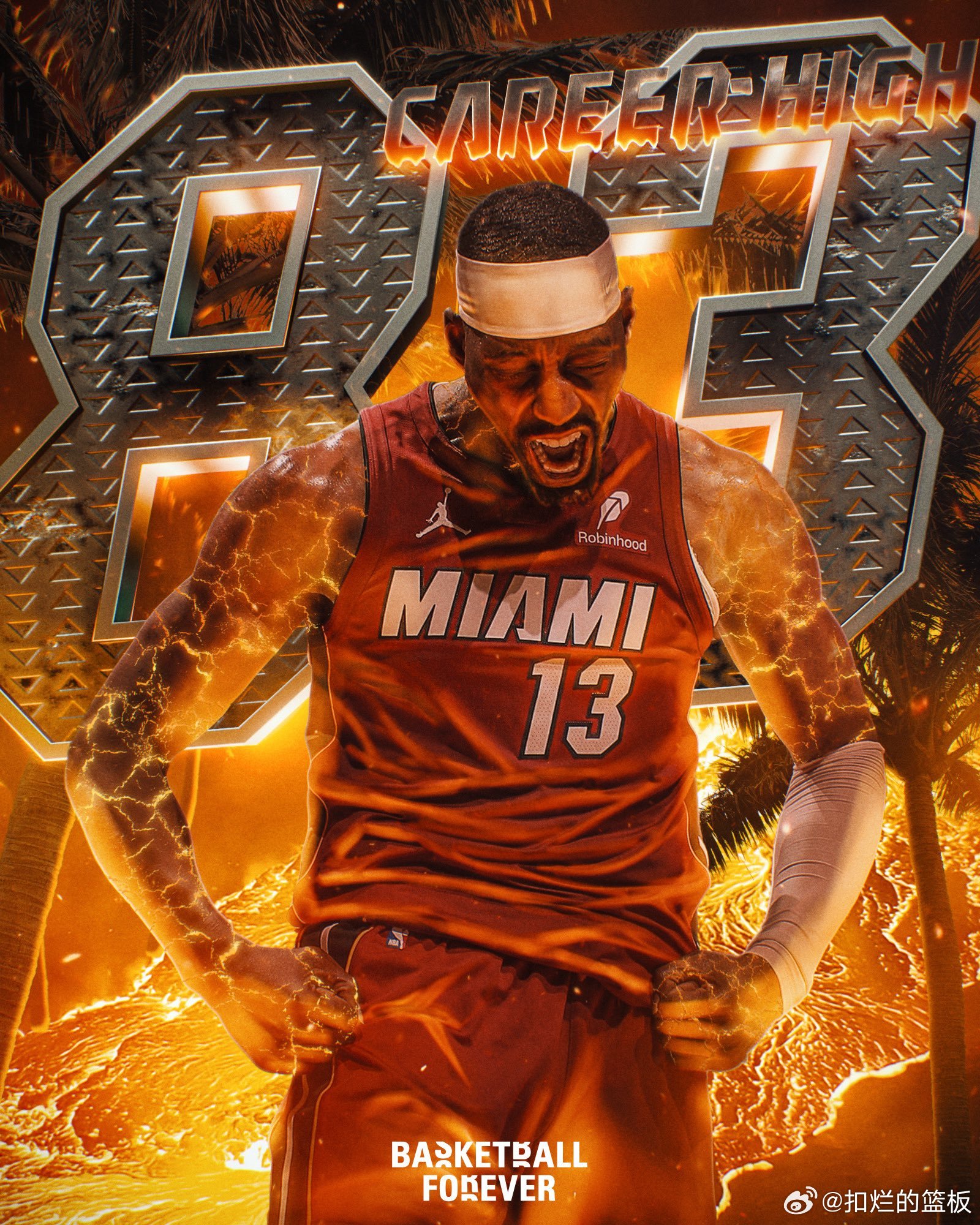 太疯狂了！超越科比！阿德巴约砍下83分！阿德巴约打破热火队史得分纪录热火战胜奇才