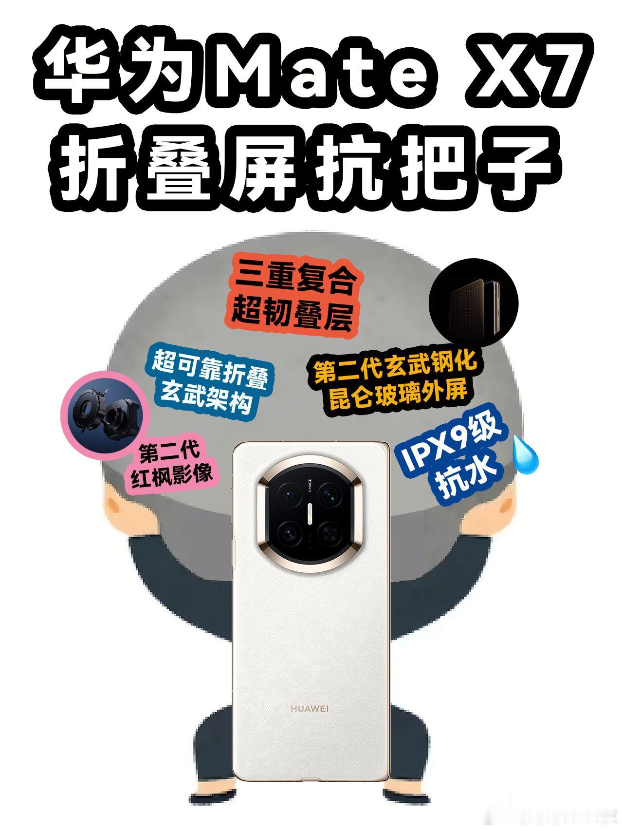 华为Mate X7直降1000元BCI数据印证实力，华为折叠机W17-W18份额