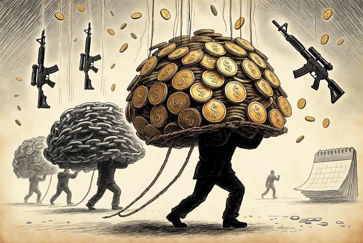 乌克兰现在欠的外债已经接近自己一年GDP的100%，总金额大概在2300亿到24