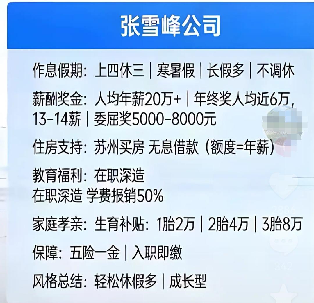 真是好人不长命，祸害遗千年！

张雪峰公司的福利确实太诱人了，上四休三、不调休、