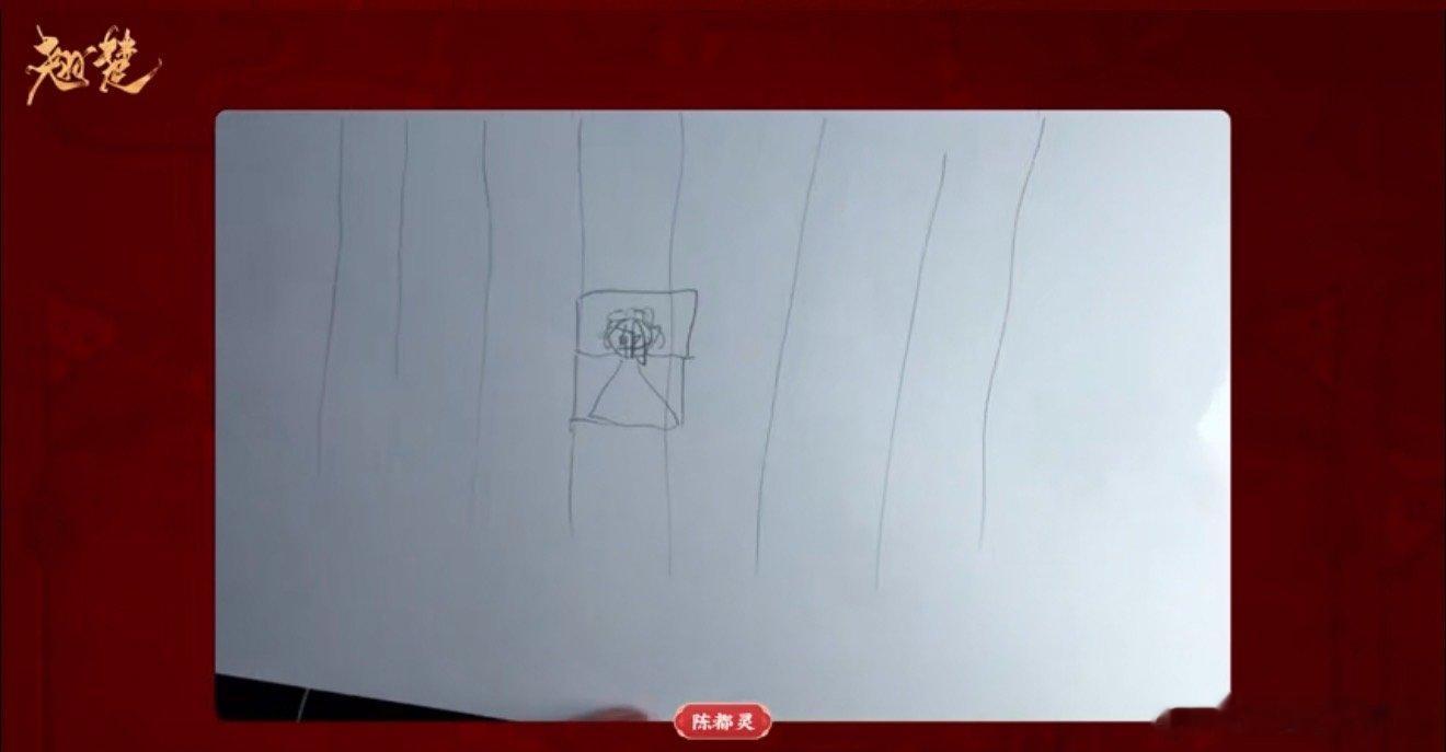 陈都灵画画给大家看傻眼了 翘楚 直播间爆笑时刻，陈都灵专心画画，画风天马行空，围